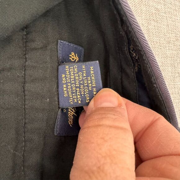 Brooks Brothers Advantage Chino Elliot 36/34 Cuffed *Wallet‎ Fade Spot* - Picture 10 of 11